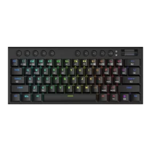 REDRAGON Horus Mini Pro 61Key Wireless Bluetooth Red Switch RGB Low Profile Gaming Mechanical Keyboard - Black