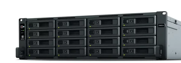 Synology RackStation 16-bay (up to 40-bay); Octa Core 2.1 GHz; 16GB DDR4 ECC UDIMM RAM (up to 64GB); 4x GbE LAN; 2x10GbE LAN; 2x