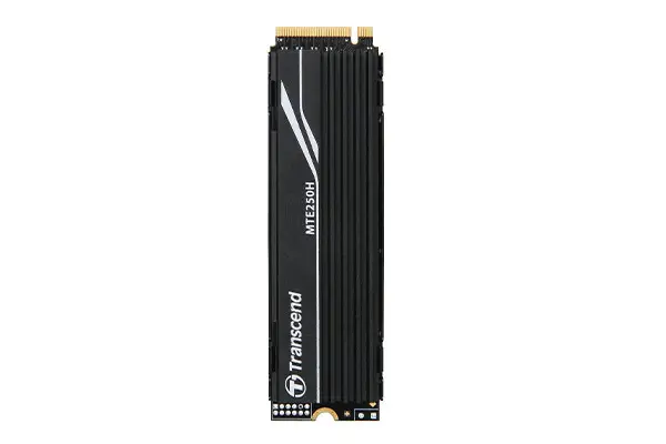TRANSCEND 1TB MTE250S PCI-E  GEN 4X4 M.2 NVMe 2280 SSD 3D TLC -7500 MB/s Read 6700 MB/s Write- with Heat Sink -780TBW