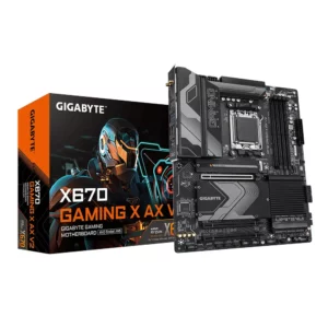 Gigabyte X670 GAMING X AX V2 Motherboard - Supports AMD Ryzen 7000 CPUs, 16+2+2 phases VRM, up to 8000MHz DDR5 (OC), 4xPCIe 4.0