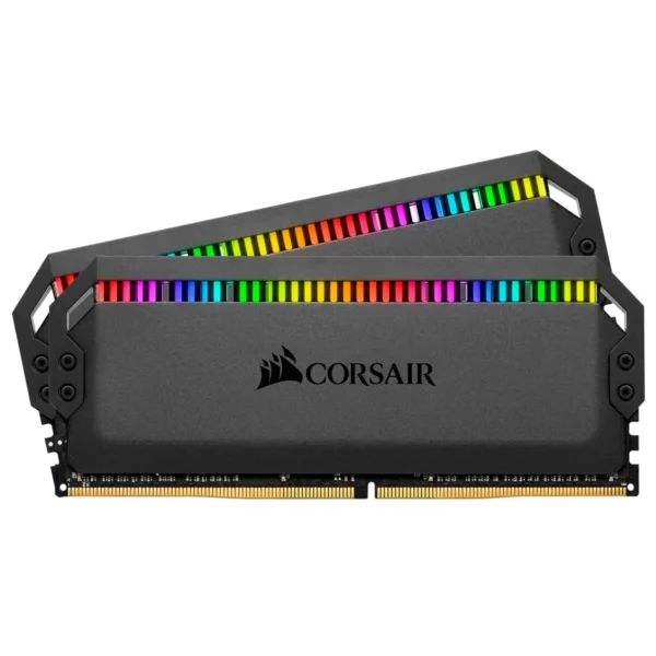 Corsair DOMINATOR® PLATINUM RGB 16GB (2 x 8GB) DDR4 DRAM 3600MHz C16 Memory Kit; 18-19-19-39; 1.35V; Black