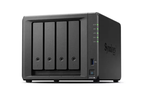 Synology DiskStation 4 Bay NAS (up to 9-bay); Quad Core 2.0GHz; 4GB DDR4 RAM; 2x m.2 SSD Slot; 2x GbE LAN; 2x USB3.0; 1x eSATA