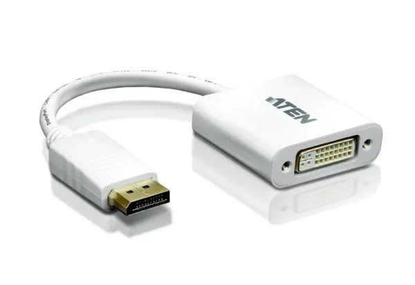 ATEN DisplayPort to DVI converter, PC: Up to UXGA / HDTV: Up to 1080i,1080p