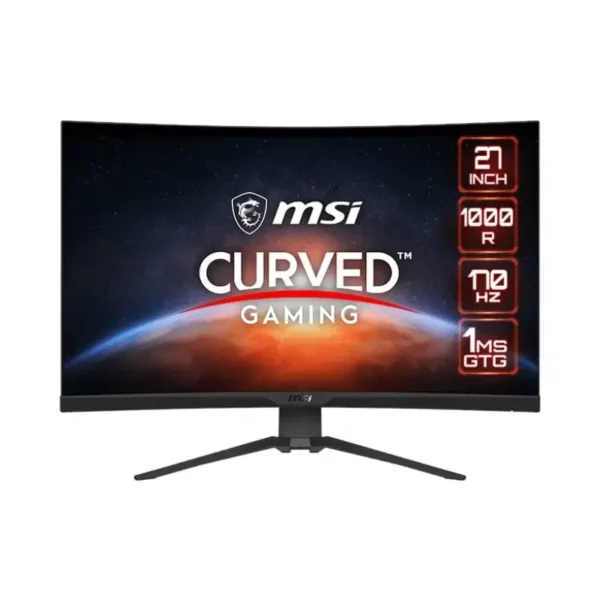 MSI MAG275CQRF QD 27 Gaming Monitor 2560 x 1440 (QHD) Rapid VA with Quantum Dot 1 ms 170Hz FreeSync Premium HDR Ready 1000R HDMI