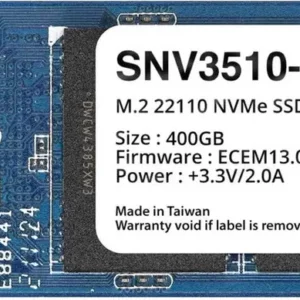 Synology 400GB M.2 22110 NVMe SSD; built for demanding cache deployments in Synology rackmount NAS