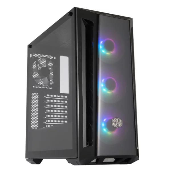 Cooler Master Masterbox MB520 ATX; Black; Tempered Glass; 3x 120mm ARGB