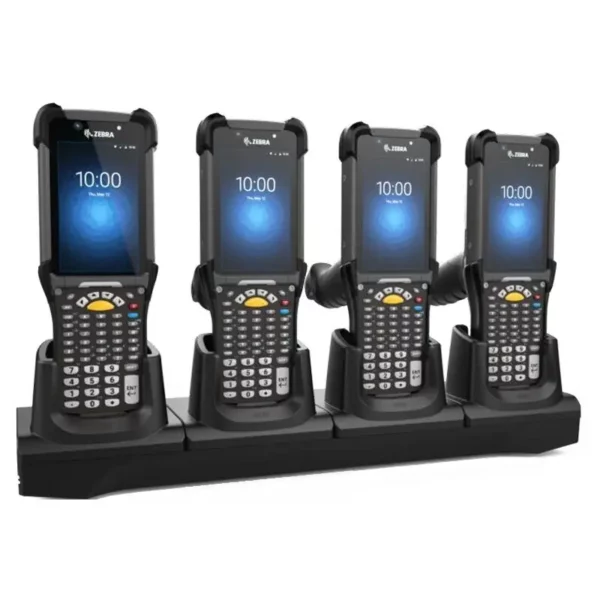 ZEBRA MC93 4SLOT ETHERNET SHARECRADLE. REQUIRES: LEVEL VI POWER SUPPLY PWR-BGA12V108W0WW; DC CORD CBL-DC-381A1-01 AND COUNTRY SP
