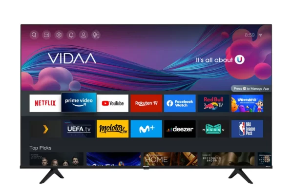 Hisense 65A6G TV 165.1 cm (65") 4K Ultra HD Smart TV Wi-Fi Black, Grey