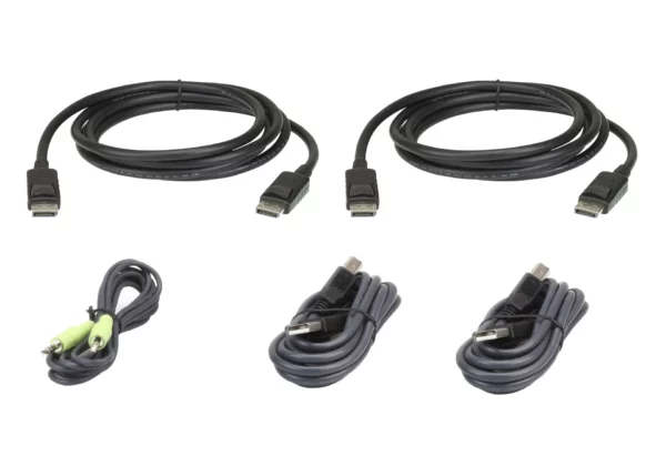 ATEN USB DisplayPort Dual Display Secure KVM; 1,8M USB DisplayPort Dual Display