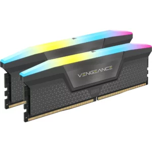 Corsair VENGEANCE® RGB AMD EXPO32GB (2 x 16GB) DDR5 DRAM 5200MHz C40 Memory Kit; 40-40-40-77; 1.25V; Cool Grey.