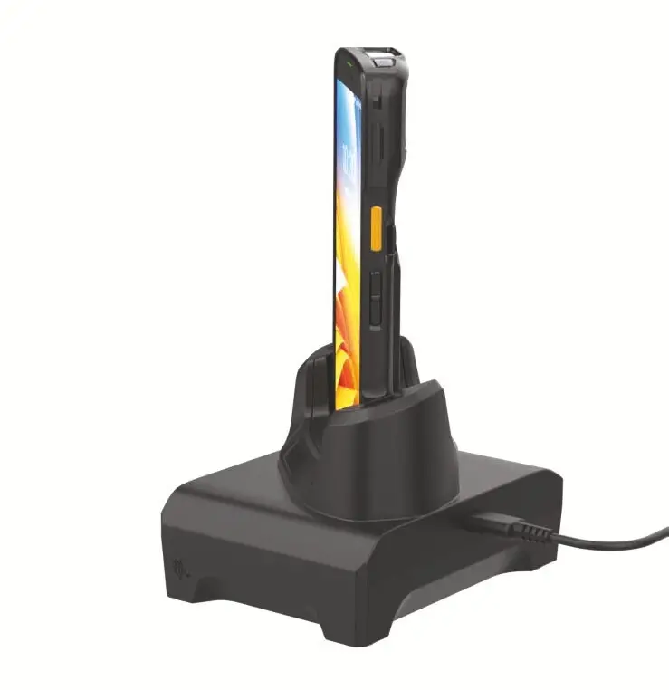 Zebra TC22/TC27 Single Slot Charge Only Cradle; Removable shim pre-installed for device without boot; compatible for device with