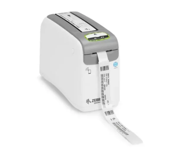 Zebra DT Printer ZD510 Wristband; ZPL II; XML; 300 dpi; EU and UK Cords; USB; USB Host; Ethernet; 802.11; BT
