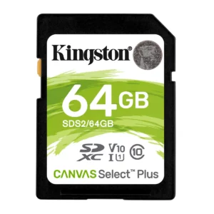 Kingston Technology 64GB SDXC Canvas Select Plus 100R C10 UHS-I U1 V10