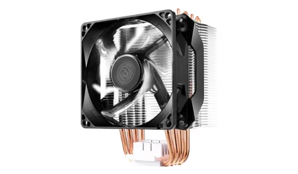 Cooler Master CM Cooler H411 Compact Air Tower; 92mm White LED Fan; 4 Heat Pipes.