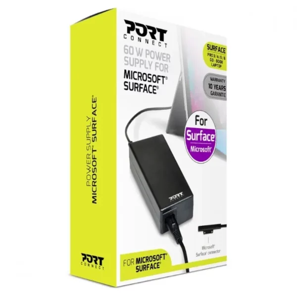 Port Designs Port Connect 60W for Microsoft Surface Adapter - Black