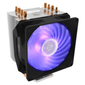 Cooler Master CM Cooler H410R Compact Air Tower; 92mm RGB LED Fan; 4 Heat Pipes