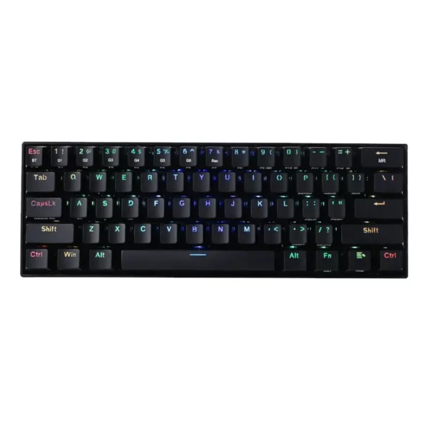 REDRAGON DRACONIC PRO Mechanical 61 Key|Bluetooth 5.0|RGB 9 Colour Modes|Rechargable Battery|Type-C Charging Cable Gaming Keyboa