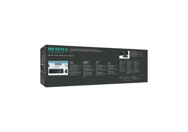 Logitech MX Keys S keyboard Universal RF Wireless + Bluetooth QWERTY US International Graphite - Image 36