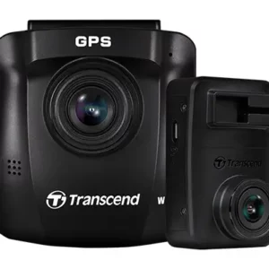 Transcend DP620 Front & Rear dual Dashcam with 2 x 64GB high endurance MicroSD Cards
