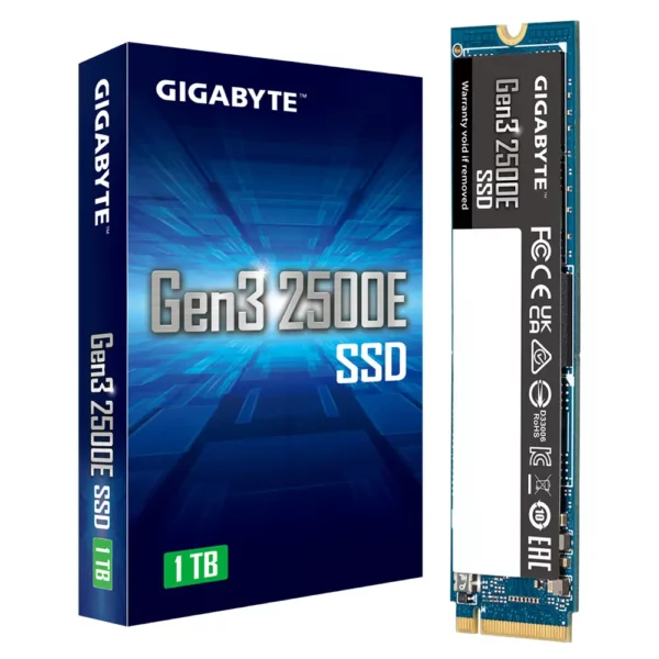 Gigabyte Gen3 2500E SSD 1TB M.2 PCI Express 3.0 NVMe 3D NAND