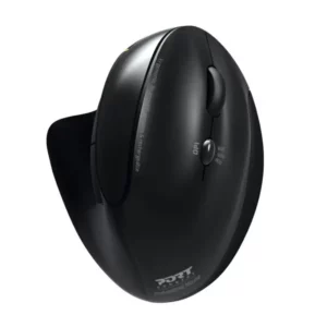 Port Designs Port Connect Wireless Rechargeable Ergonoc Mouse Bluetooth- Black