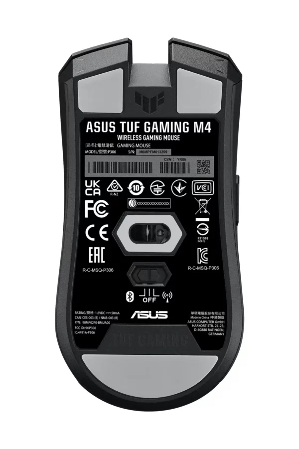 ASUS TUF Gaming M4 Wireless mouse Right-hand RF Wireless + Bluetooth Optical 12000 DPI - Image 2