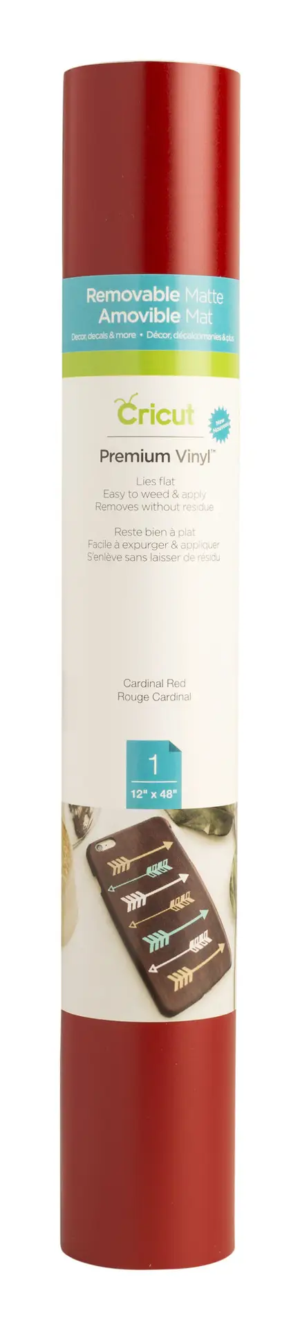 Cricut 2004311: Cricut Premium Vinyl Removable 30.5 cm x 122 cm (Cardinal Red)