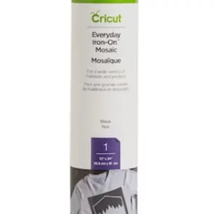 Cricut 2006993: Cricut Everyday Iron-On 30x60cm (Mosiac Squares Black)