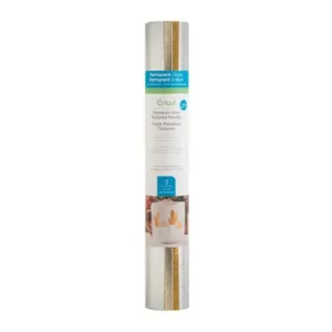 Cricut 2007743 - Cricut Premium Vinyl Permanent 30x60cm 3-sheet Sampler (Textured Metallic Precious Metals).