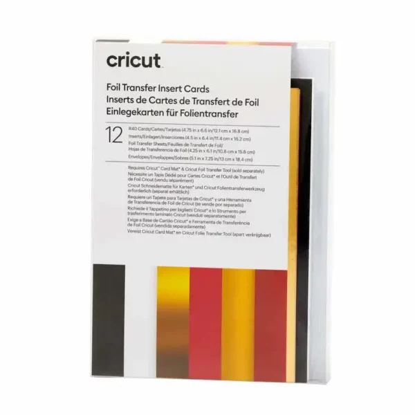 Cricut 2009480 - Cricut Insert Cards Foil Royal Flush R40 (12;1 Cm X 16;8 Cm) 12-Pack