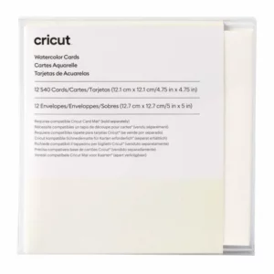 Cricut 2009986 - Cricut Watercolor Cards White 12pk S40