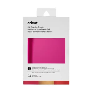 Cricut 2008717 - Cricut Transfer Foil Sheets Sampler 10x15cm 24 sheets (Ruby) .