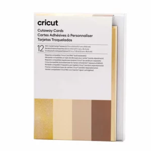 Cricut 2009486 - Cricut Cut-Away Cards Neutrals R40 (12;1 Cm X 16;8 Cm) 12-Pack