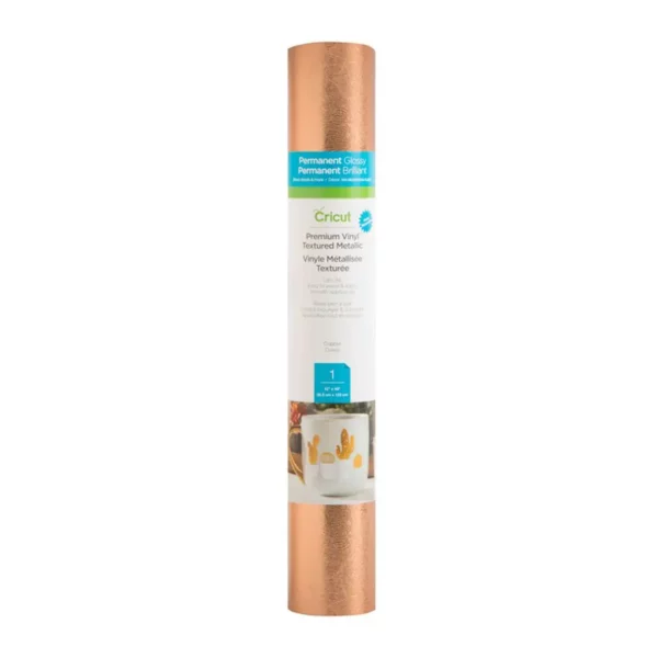 Cricut 2005231: Cricut Premium Vinyl perm 30.5 cm x 122 cm (Textured Metallic Copper)