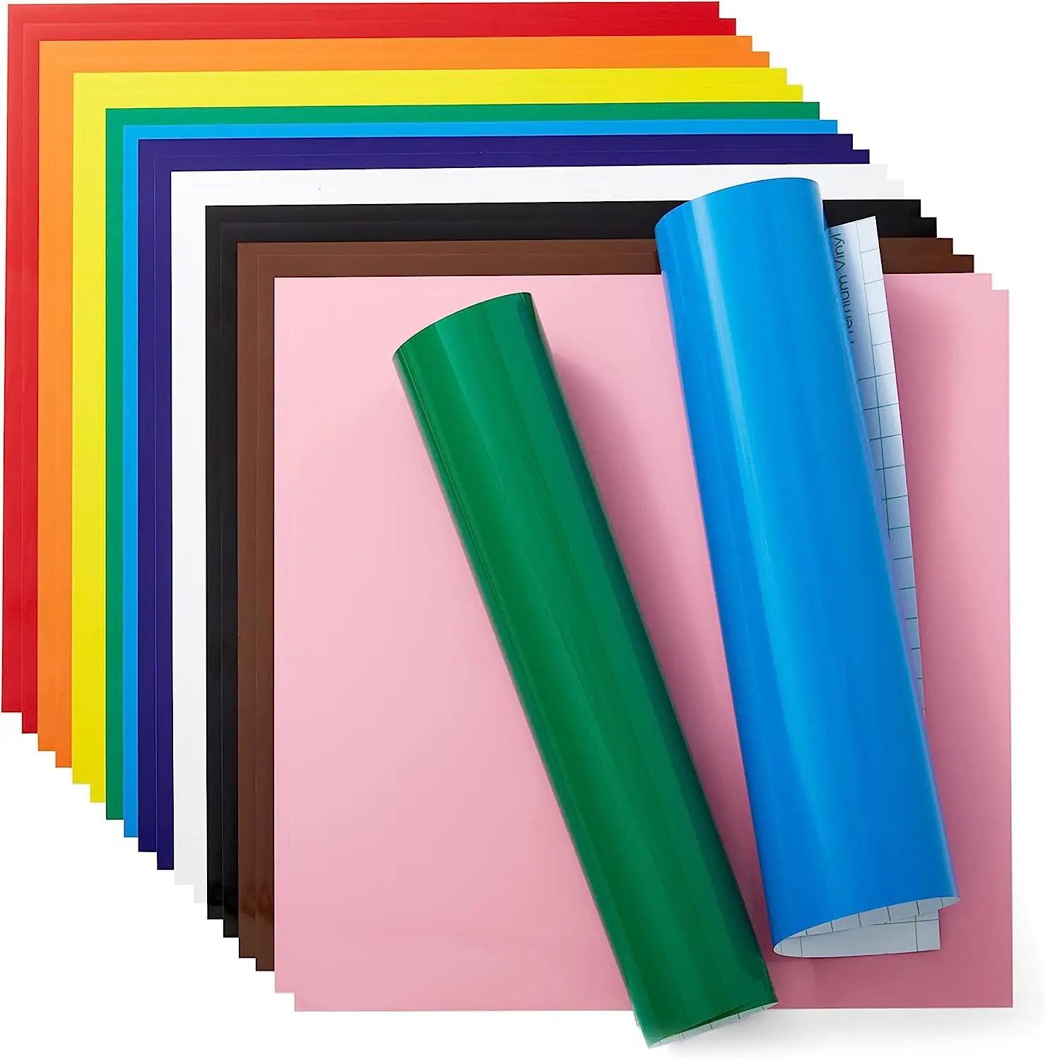 Cricut 2009649 - Cricut Flat Pack 20sheets Permanent Vinyl Rainbow