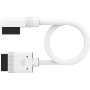 CORSAIR iCUE LINK Cable; 2x 200mm with Straight/Slim 90° connectors; White