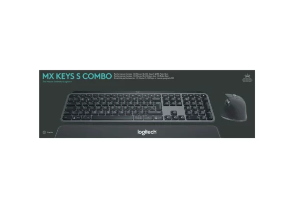 Logitech MX Keys S Combo keyboard Mouse included Office RF Wireless + Bluetooth QWERTY US International Graphite - Image 35