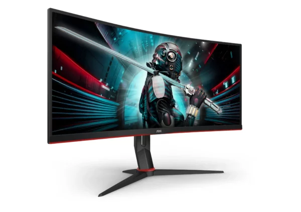 AOC G2 CU34G2X computer monitor 86.4 cm (34") 3440 x 1440 pixels Quad HD LCD Black, Red - Image 10