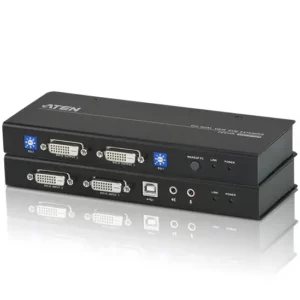 ATEN USB Dual View DVI KVM Extender with Audio and RS-232 (60m)