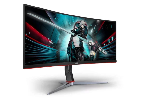 AOC G2 CU34G2X computer monitor 86.4 cm (34") 3440 x 1440 pixels Quad HD LCD Black, Red - Image 2