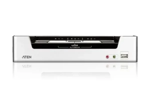ATEN 2-Port USB HDMI KVM Switch with Audio & USB 2.0 Hub (KVM cables included) - Image 2