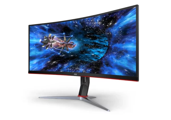AOC G2 CU34G2X computer monitor 86.4 cm (34") 3440 x 1440 pixels Quad HD LCD Black, Red - Image 3