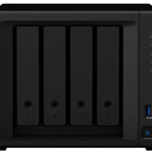 Synology DiskStation 4 Bay NAS; Quad Core 2.0GHz; up to 72 TB of data; USB 3.2 Gen 1 Port