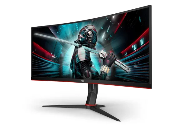 AOC G2 CU34G2X computer monitor 86.4 cm (34") 3440 x 1440 pixels Quad HD LCD Black, Red - Image 4