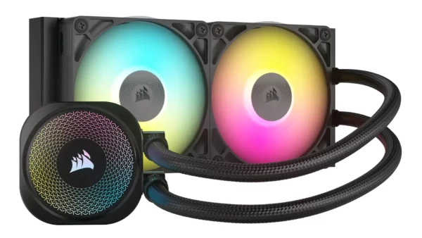 CORSAIR iCUE LINK TITAN 240 RX RGB Liquid CPU Cooler – RX120 RGB Fans – Fits Intel® LGA 1851/1700; AMD® AM5/AM4 – iCUE LINK Syst