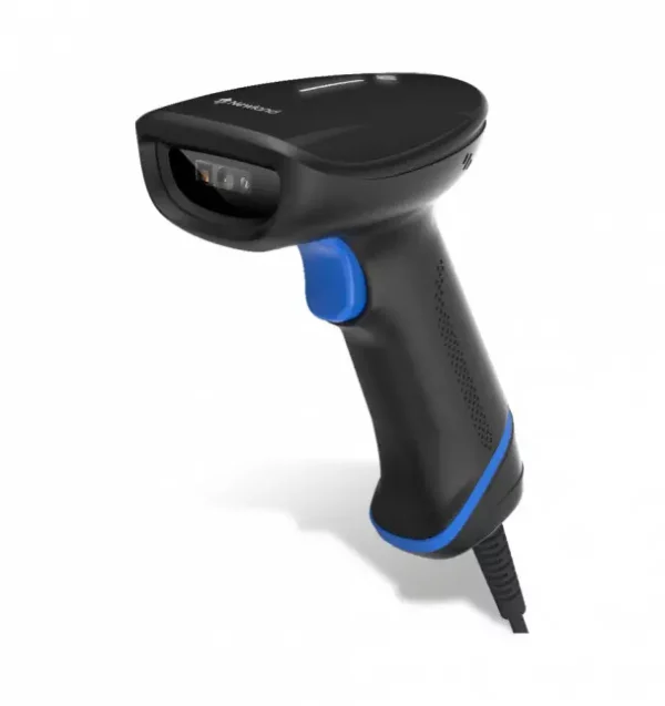 Newland HR23 Dorada 2D CMOS Handheld Reader with 3.5 mtr. coiled USB cable (CBL030UA) and autosense. Incl. smart adjustable stan