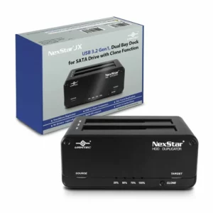 Vantec NexStar JX; USB 3.2 Gen1; Dual Bay Dock for SATA Drive with Clone Function