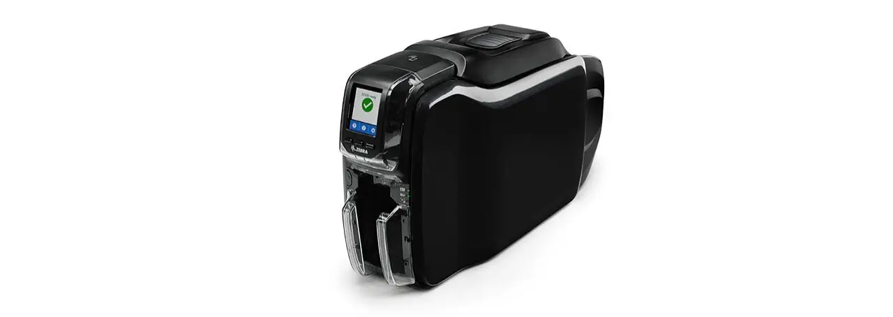 Zebra - Printer ZC350; Single Sided; UK/EU Cords; USB & Ethernet; Windows Driver