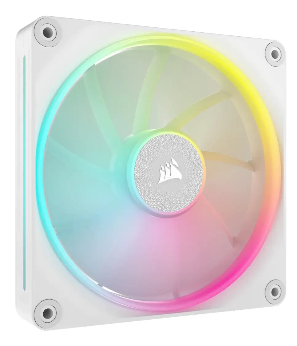 CORSAIR iCUE LINK LX140 RGB 120mm PWM Fan - Dual Light Loops – Requires iCUE LINK System Hub (Sold Separately) - White
