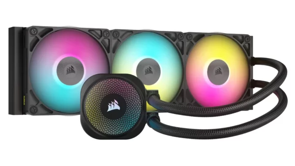 CORSAIR iCUE LINK TITAN 360 RX RGB Liquid CPU Cooler – RX120 RGB Fans – Fits Intel® LGA 1851/1700; AMD® AM5/AM4 – iCUE LINK Syst
